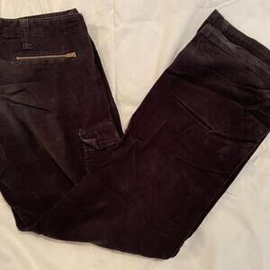 Y2K l.e.i. Corduroy Jeans Metal Zipper Draw String Vintage Black Made Mexico 5